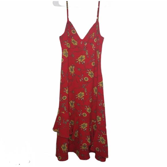 Speechless red chain print maxi dress SZ XSMALL New With Tags - Picture 11 of 11